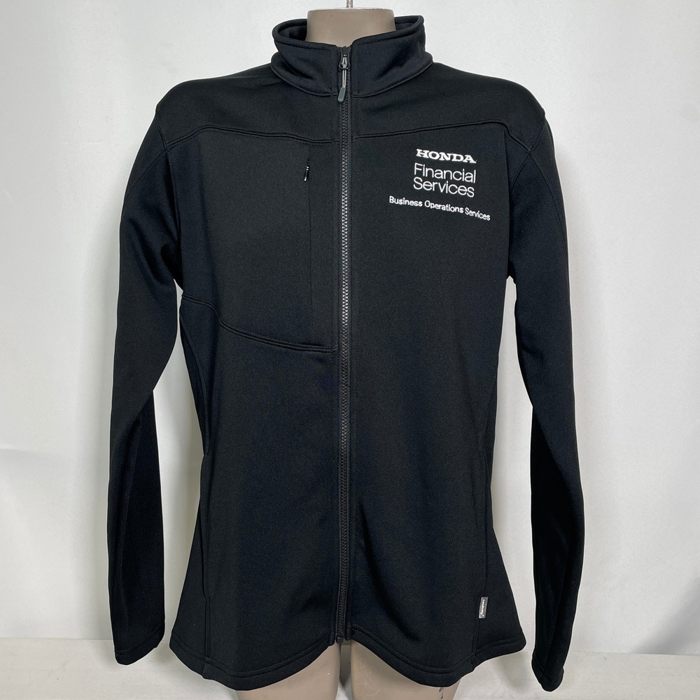 Honda Financial Services Landway Black Soft Shell Full Zip Jacket Women's LARGE